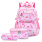 Girls' Cute Multi-Pocket School Backpack