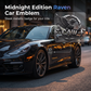 Midnight Edition Raven Metal Emblem for Cars and Trucks