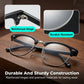 Retro Half-Frame Photochromic Blue Light Blocking Glasses