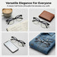Retro Half-Frame Photochromic Blue Light Blocking Glasses