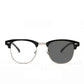 Retro Half-Frame Photochromic Blue Light Blocking Glasses