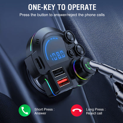 📢📢50% OFF !! ⏰Dual Fast-Charging Car FM Transmitter