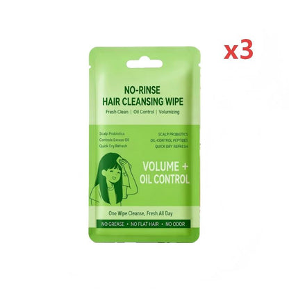 Portable Waterless Hair Cleansing Wipes