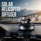 🚗Solar Helicopter Aromatherapy Diffuser – Spins in Light, Refillable Scent Pads, for Car & Home ✨🚁