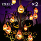 Waterproof Halloween Pumpkin Solar Branch Lights