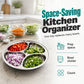 📢📢50% OFF !! ⏰4‑Compartment Prep Plate for Kitchen Organization