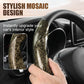 Mosaic Pattern Segmented Steering Wheel Cover