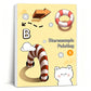 Kids 3D Stereoscopic Tracing Drawing Book with Coloring and Paper Cutting Activities