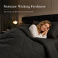 🛏️ Brushed Microfiber Comforter Set: Diamond Quilting, Moisture-Wicking, All-Season, 2 Pillowcases