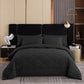 🛏️ Brushed Microfiber Comforter Set: Diamond Quilting, Moisture-Wicking, All-Season, 2 Pillowcases