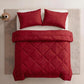 🛏️ Brushed Microfiber Comforter Set: Diamond Quilting, Moisture-Wicking, All-Season, 2 Pillowcases