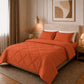 🛏️ Brushed Microfiber Comforter Set: Diamond Quilting, Moisture-Wicking, All-Season, 2 Pillowcases