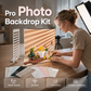 Tabletop Photography Backdrop Paper Kit