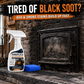 Fireplace Cleaner Spray with Towel