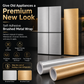 Self-Adhesive Brushed Metal Refrigerator Sticker