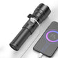 Zoomable LED Flashlight with Power Bank Function