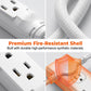 Flat Plug Power Splitter with Dual Extension Cords