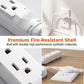 Flat Plug Power Splitter with Dual Extension Cords