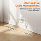 Flat Plug Power Splitter with Dual Extension Cords