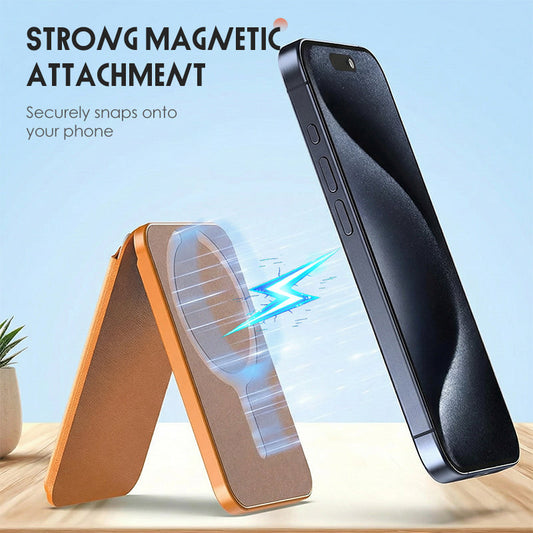 Value Bundle: Magnetic Card Holder with Adjustable Stand + Magnetic Power Bank