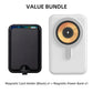 Value Bundle: Magnetic Card Holder with Adjustable Stand + Magnetic Power Bank