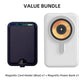 Value Bundle: Magnetic Card Holder with Adjustable Stand + Magnetic Power Bank