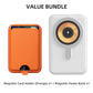Value Bundle: Magnetic Card Holder with Adjustable Stand + Magnetic Power Bank