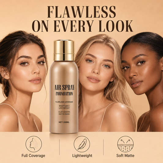 💄✨ 50% OFF! Air Spray Foundation – flawless full coverage, waterproof & sweatproof. Lightweight formula won't clog pores or cake – just spray & blend for a smooth, natural glow that lasts all day! 💋💖