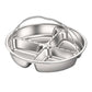 Stainless Steel Divided Steaming Plate with Handles