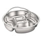 Stainless Steel Divided Steaming Plate with Handles