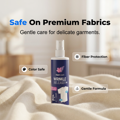 🔥Completely Upgraded!Hot Deal!🎁 50% Off for a Limited Time! This wrinkle-removing spray quickly smooths out wrinkles with just a light spritz, effortlessly solving wrinkle problems on shirts, suits, and dresses.Wrinkle Release Spray For Travel