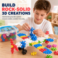 ❄️ Kids 3D Interlocking Snowflake Building Blocks