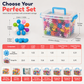 ❄️ Kids 3D Interlocking Snowflake Building Blocks