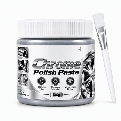 ✨Buy 2 Get 1 Free✨Metal Chrome Polish & Restorer Paste with Brush