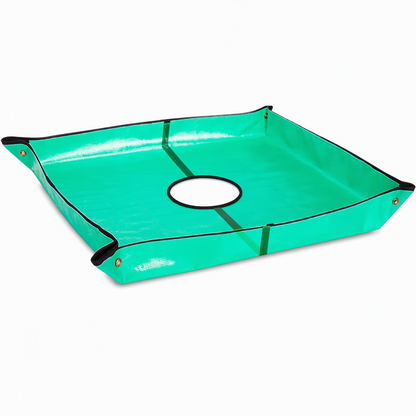 Garden Leaf Collection Mat with Center Hole