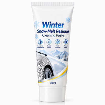 Winter Car Snow Melt Residue Cleaning Paste and Salt Stain Remover for Auto Body with Cleaning Sponge