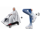 📢📢50% OFF! ⏰🌧️Thickened Extra Large Waterproof PVC Cover and Poncho for Senior Mobility Scooters and Four Wheel Electric Vehicles