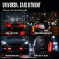 Universal Solar LED Warning Light for Cars and Motorcycles