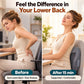 Ergonomic Lumbar Support and Heated Neck Massager Pillow