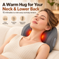 Ergonomic Lumbar Support and Heated Neck Massager Pillow