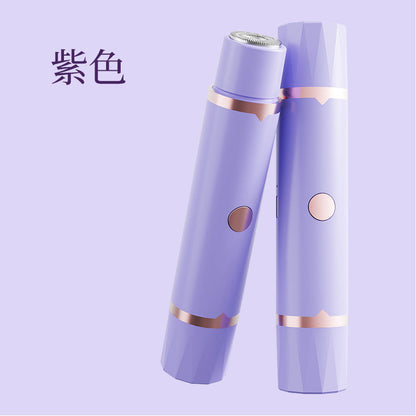 Portable Electric Hair Remover for Women Dual Head Body Shaver and Bikini Hair Trimmer