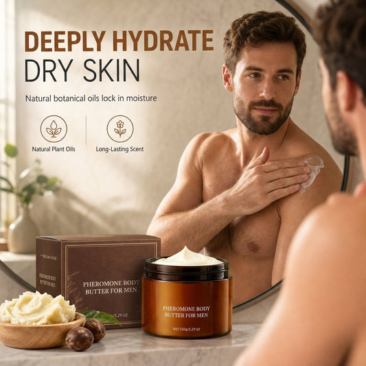 💪 50% OFF! Men's Daily Moisturizing Body Butter – shea butter & jojoba oil deeply hydrate dry skin, non-greasy & fast-absorbing.🛡️✅