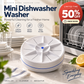 Compact Home Dishwasher, Ultrasonic Turbine Washer, Mini Portable Washing Machine for Business Trips and Travel
