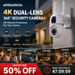 ⏰ Now only 50% off!🔍360° Pan-Tilt 4K Dual-Lens Security Camera – Outdoor Wi-Fi Surveillance Camera